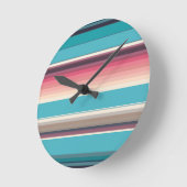 Stripes of the Horizon  Runde Wanduhr (Winkel)