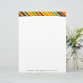 Stripes Personal Letterhead Briefkopf (Stehend Vorderseite)