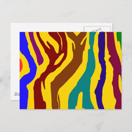 Stripes Postkarte (Vorne/Hinten)