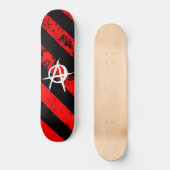 Stripes Punk/Anarchist cracked symbol Skateboard (Vorderseite)