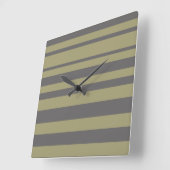 Stripes Quadratische Wanduhr (Winkel)