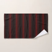 Stripes Red Black Badehandtuch Set (Handtuch)