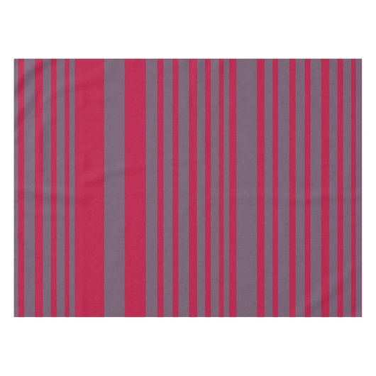 Stripes Red Gray Tischdecke (Vorderseite (Horizontal))