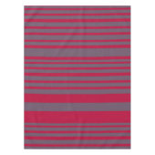 Stripes Red Gray Tischdecke (Vorderseite)