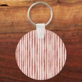 Stripes Red Lips Kiss XOXO  Schlüsselanhänger (Rückseite)