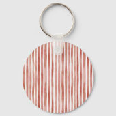 Stripes Red Lips Kiss XOXO  Schlüsselanhänger (Rückseite)