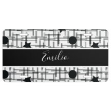 Stripes stürzt Stars schwarze Formen