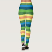 Stripes Summer Fashion Custom Leggings (Rückseite)