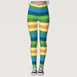 Stripes Summer Fashion Custom Leggings