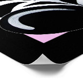 Stripes the Baby Zebra Poster (Ecke)