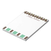 Stripes und Polka Dots Personal Notepad Notizblock (Rotiert)