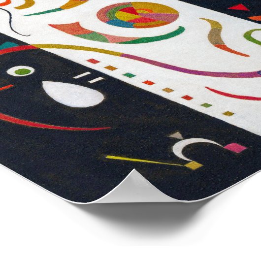 Stripes, Wassily Kandinsky Poster (Ecke)