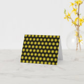 Stripey Ball Pattern Karte (Gelbe Blume)