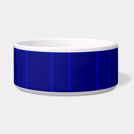 Stripey Blue Keramik Pet Bowl Napf