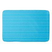 Stripey Cyan Badematte (Vorderseite)