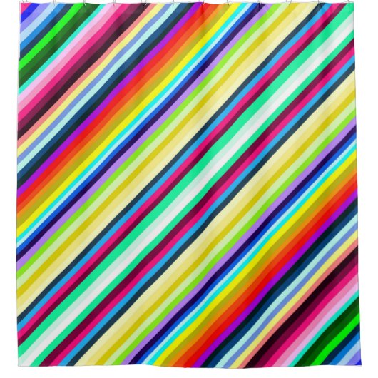 Stripey-Duschvorhang Duschvorhang (Vorderseite)