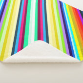Stripey Fleece Blanket 30"x40" Sherpadecke (3/4)