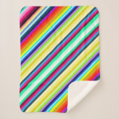 Stripey Fleece Blanket 30"x40" Sherpadecke (Vorderseite)