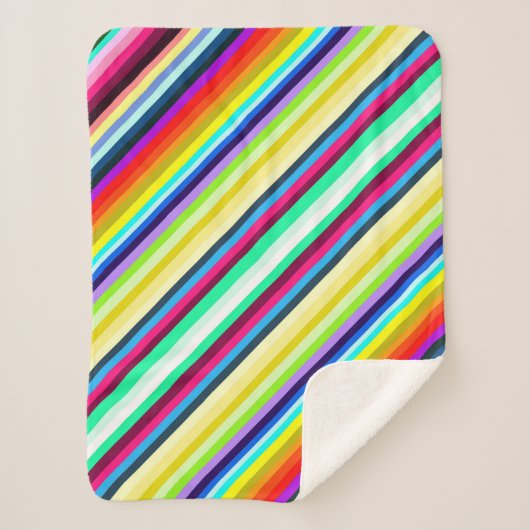 Stripey Fleece Blanket 30"x40" Sherpadecke (Vorderseite)