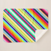 Stripey Fleece Blanket 30"x40" Sherpadecke (Vorderseite (Horizontal))