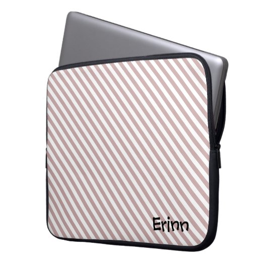 Stripey Goodness (Muster) Laptopschutzhülle (Vorderseite Links)