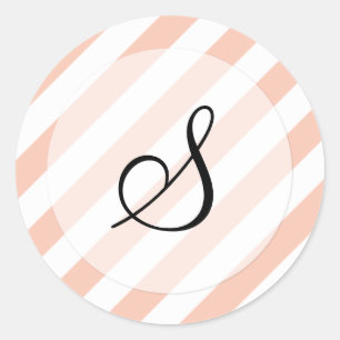 Stripey Goodness (Muster) Runder Aufkleber