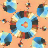 Stripey Mandelbrot Fraktal Aufkleber (Vorderseite)