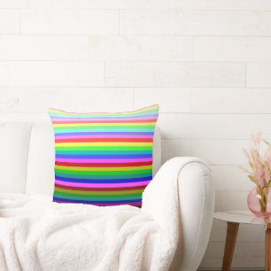 Stripey Multicolored Kissen