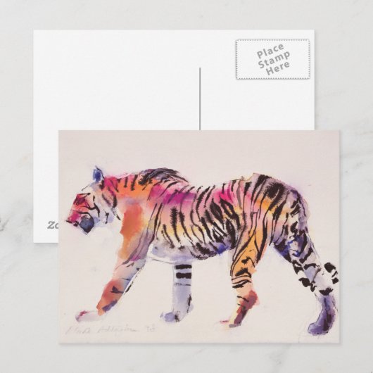 Stripey Postkarte (Vorne/Hinten)