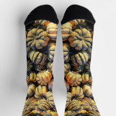Stripey Pumpkins Cluster Socken (Oben)