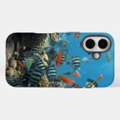 Stripey Tropical Fish Coral Chaos Case-Mate iPhone Hülle (Rückseite (Horizontal))