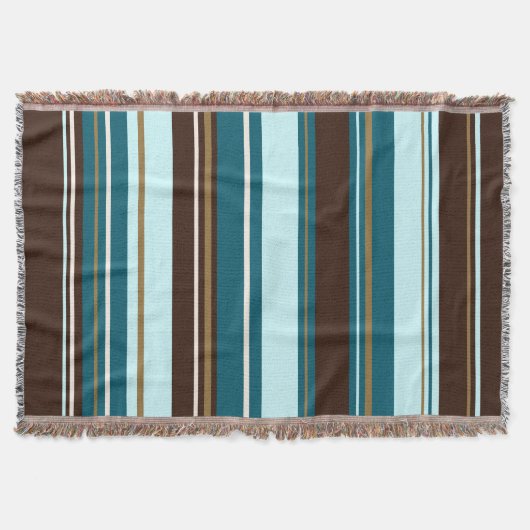 Stripey vertikale Entwurfs-Brown-Knickenten Creme Decke (Vorderseite)