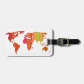 Stripey Welt Gepäckanhänger (Vorderseite horizontal)