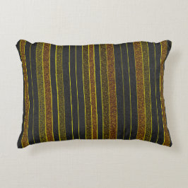 Stripey Yellow Gold Akzent Pillow Dekokissen