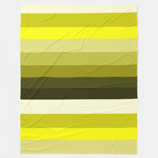 Stripey Yellows Blanket Fleecedecke (Vorderseite)