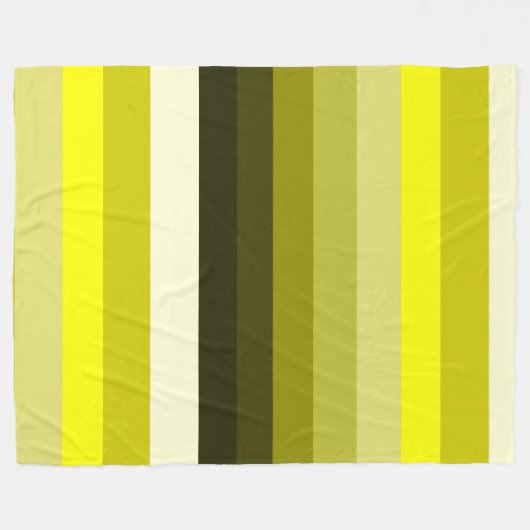 Stripey Yellows Blanket Fleecedecke (Vorderseite (Horizontal))