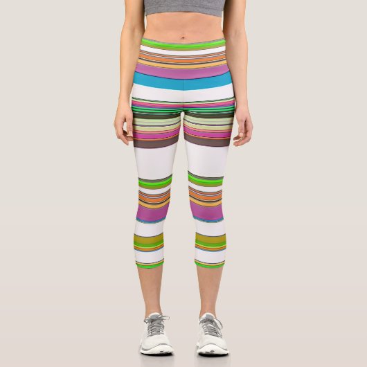 STRIPIERT CAPRI LEGGINGS (Vorderseite)