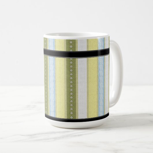 STRIPIERTE TASSE SAGE (passende Elemente verfügbar (VorderseiteRechts)