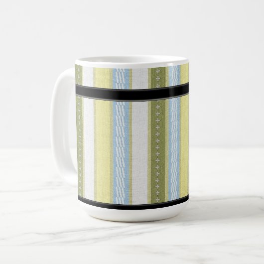 STRIPIERTE TASSE SAGE (passende Elemente verfügbar (Vorderseite Links)