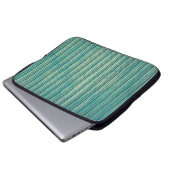 Striping Blue Lines Laptopschutzhülle (Vorne Knopf)