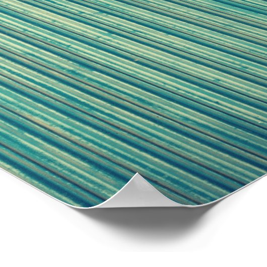 Striping Blue Lines Poster (Ecke)