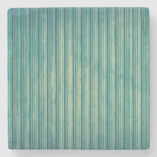 Striping Blue Lines Steinuntersetzer (Vorderseite)