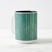 Striping Blue Lines Zweifarbige Tasse (Vorderseite Links)