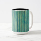 Striping Blue Lines Zweifarbige Tasse (VorderseiteRechts)