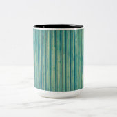 Striping Blue Lines Zweifarbige Tasse (Mittel)