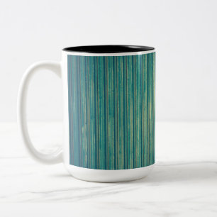 Striping Blue Lines Zweifarbige Tasse