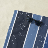 Striping Navy und Blue Strandtuch (Beispiel)
