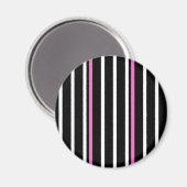 Stripmagnet - schwarz/rosa magnet (Vorderseite/Rückseite)