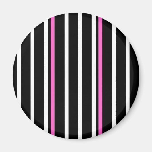 Stripmagnet - schwarz/rosa magnet (Vorne)