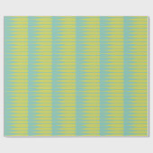 Strippapier für Stripteppiche aus Aqua Chartreuse Geschenkpapier (Flach)